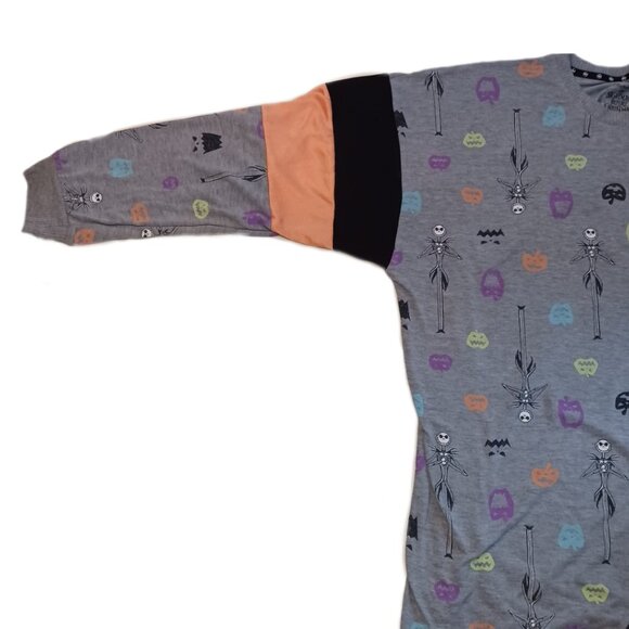 The Nightmare Before Christmas Womens 3XL Sleepwear Long Sleeve Gray 3XL - Picture 6 of 7
